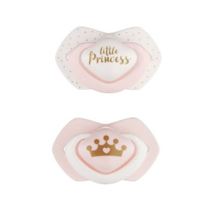 Cumlík Canpol Babies Royal Baby silikónový, symetrický 2ks/GIRL